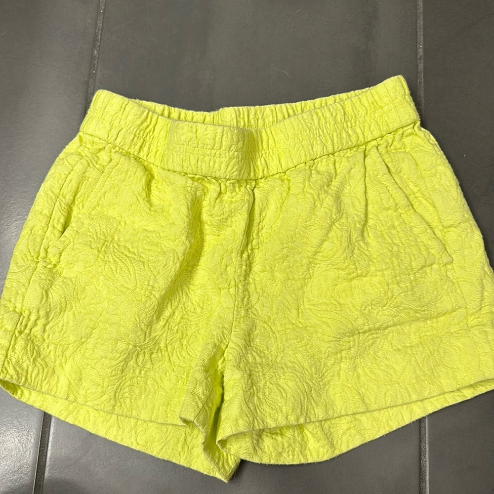 J. Crew Green Boardwalk Pull-On Shorts